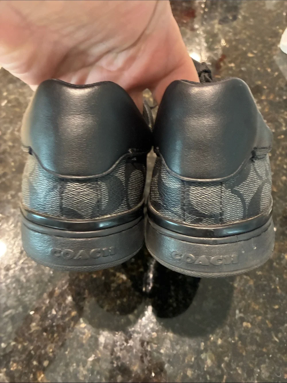 Coach Black Signature C Monogram G4949Lace-Up Sneaker